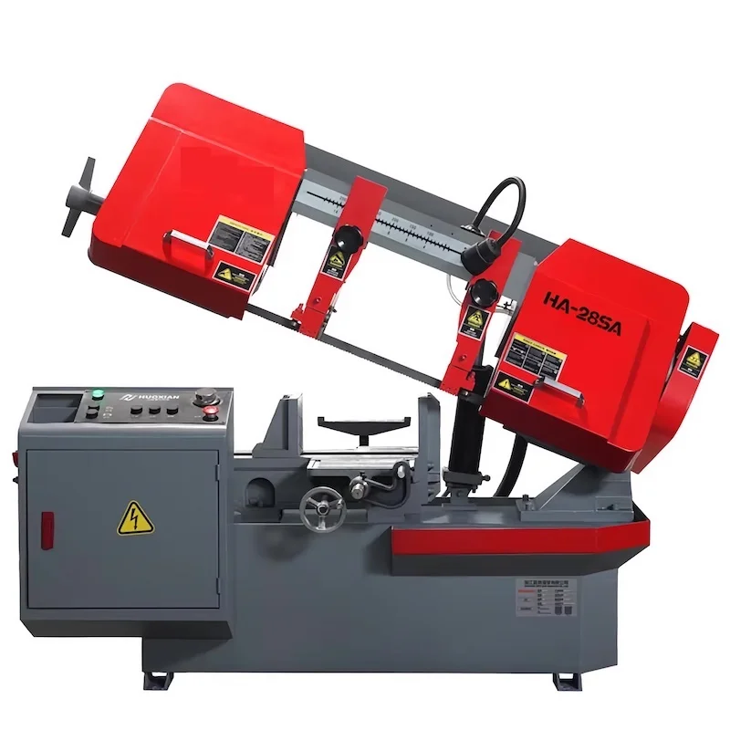 

HA-28SA band sawing machine automatic steel metal cutting horizontal 45 degree angle drama bed large-scale high-power cutter