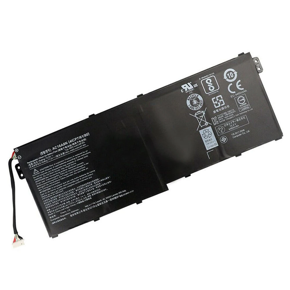 Imagem -03 - Original Genuíno Ac16a8n 15.2v 68wh Bateria do Portátil para Acer Aspire V17 Vn7793g V15 Vn7593g Vn7-593g-54l3 Novo