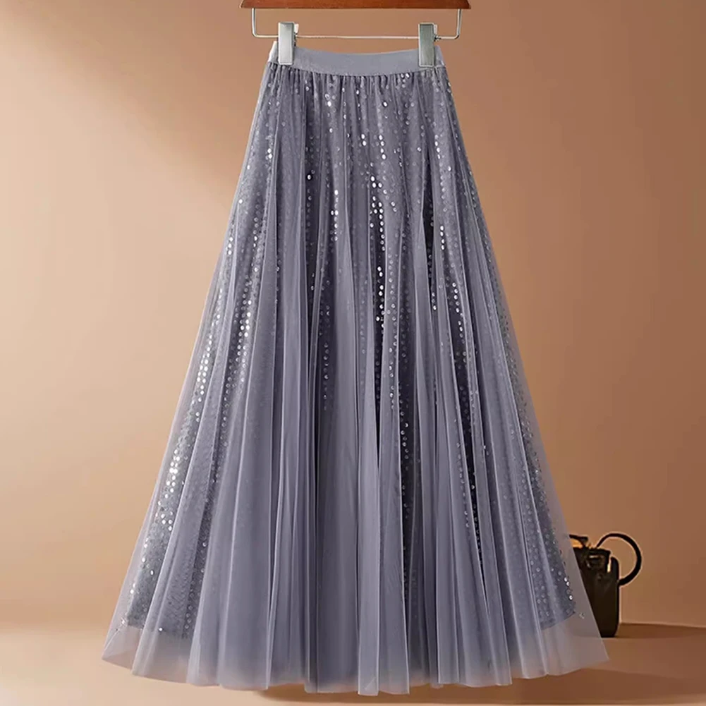 Abrikoos Mode Pailletten Rok Mode Pailletten Dames Rok Club Mode Dames Nieuwe collectie Normale kledinglengte