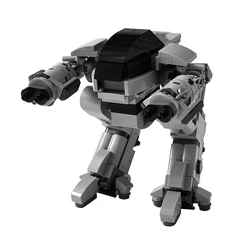 Mechanical War Police RoboCops Movie Robot ED-209 Bricks Model Action Figure Building Blocks for Kids and Adults Toys Gifts