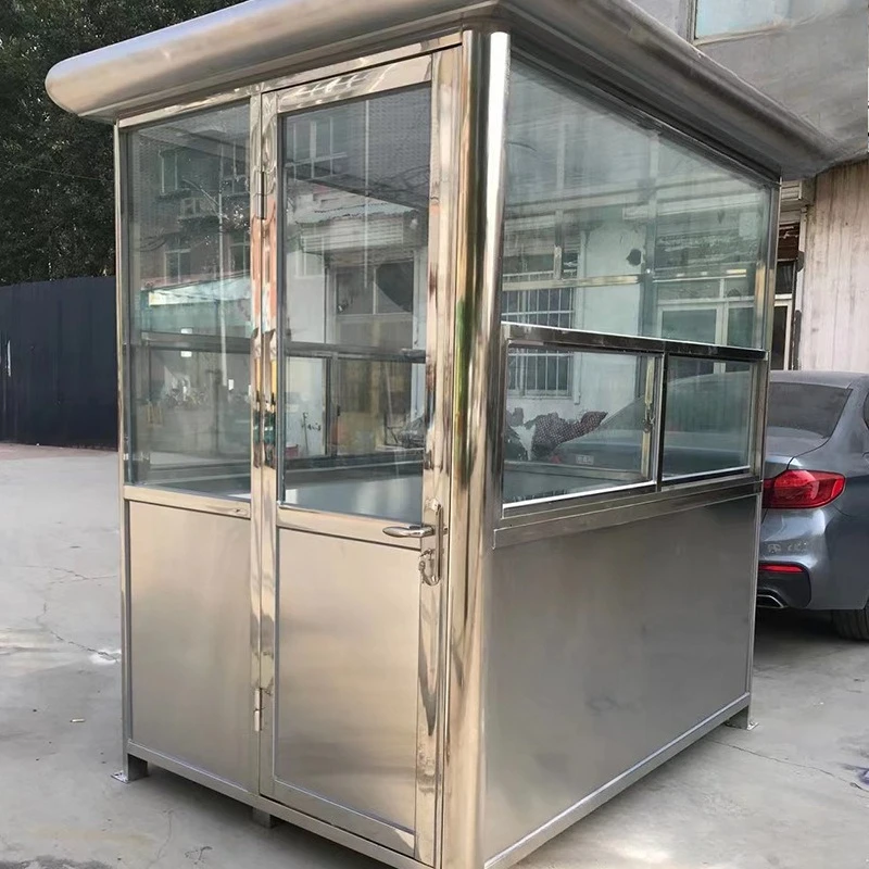 

Security booth Outdoor mobile duty doorman Stainless steel parking lot Charge cost Security booth