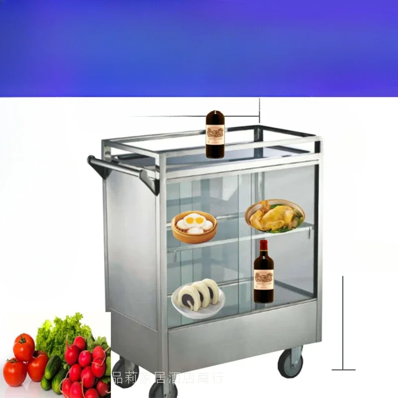 Snack Cart Catering Cart Dim Sum Food Display Cabinet Breakfast Cart