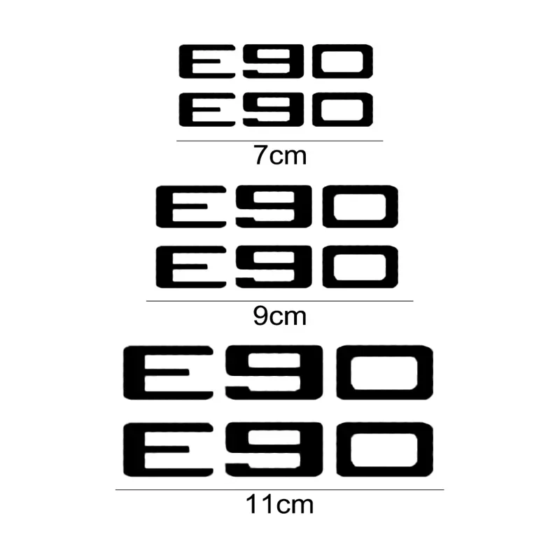 Car Styling for BMW E90 Logo E Class Glue Emblem 6Pcs/set PET Vinyl Film Decals Car Brake Caliper Sticker Decoration