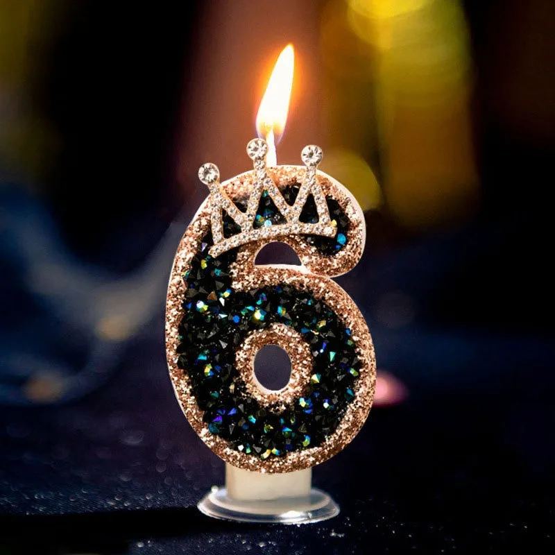 1 قطعة رقم عيد الميلاد 0-9 شموع رقم التاج الشموع لكعك عيد الميلاد شمعة كبيرة لحفلات الزفاف استحمام الطفل الديكور