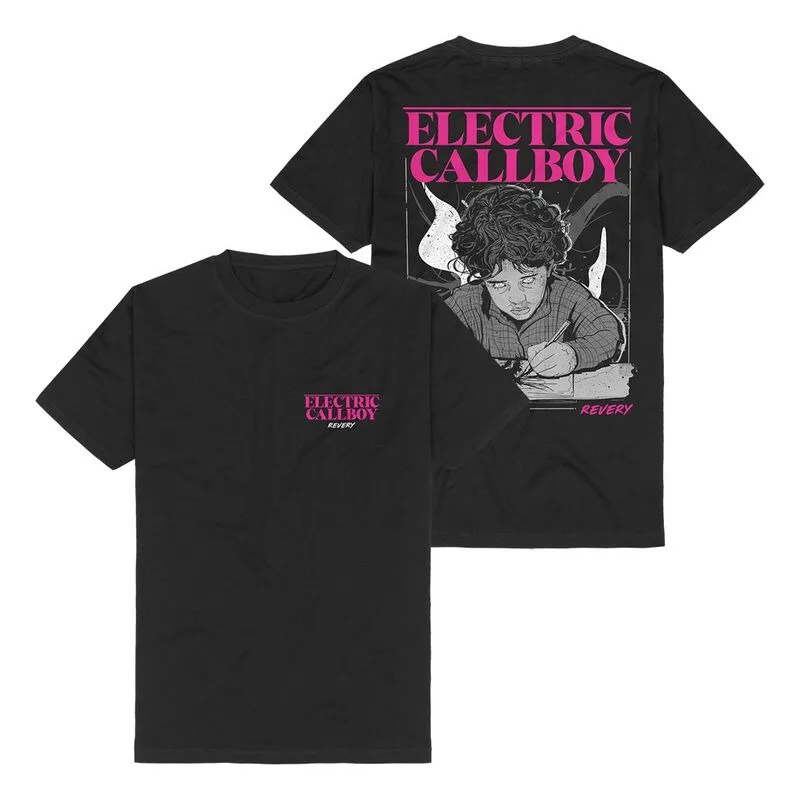 Vintage Electric Callboy Drawing Boy Print T-shirt Men Women Metalcore Casual Streetwear Unisex Tee