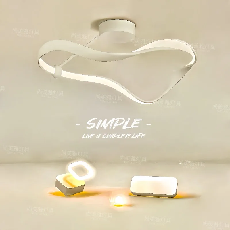 Kreative Schlafzimmer Deckenleuchte LED Moderne minimalistische Wohnzimmerleuchte Nordic personalisierte Arbeitszimmerleuchte Designer Restaurant Kitch