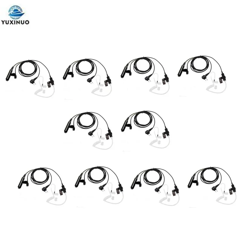 

Lot 10PCS 3 Wire Pro Covert Acoustic Air Tube PTT Mic Earpiece Headset For Motorola Radio 2 pin CLS1110 CLS1410 CLS1413 CLS1450