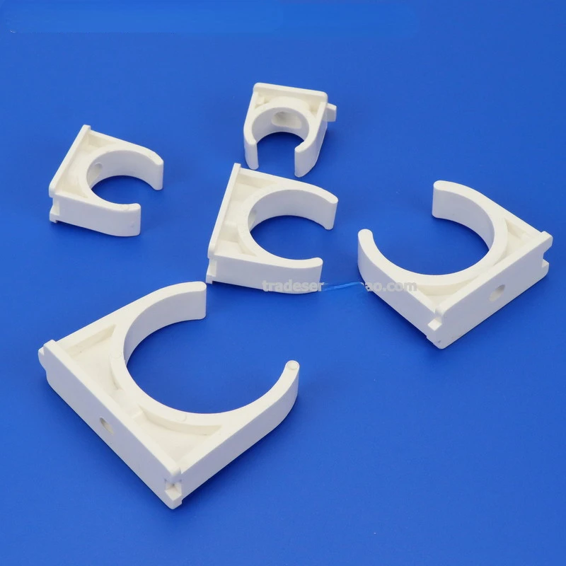 White PVC Plastic Pipe Clip UPVC Pipe Clip U-shaped Pipe Clip Saddle Saddle Type Pipe Clip Pipe Buckle