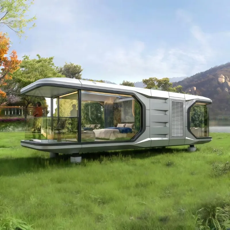 Smart Capsule House Apple Cabin House Customized Long Service Life Modular Prefab Home Waterproof Wind Resistant for Scenic