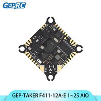 GEPRC TAKER F411-12A-E 1-2S AIO F411 Flight Controller 4in1 12A ESC BMI270 ELRS 2.4G 3.0 RX 25.5X25.5mm DarkStar20 Cinewhoop