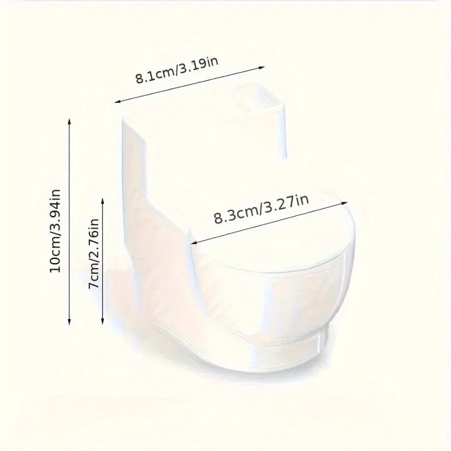 Creative  Ashtray Toilet Shaped with Lid Bathroom Wall Mounted Detachable Ashtray Anti Drop Thick Desktop Ashtray Storage Box ﻿