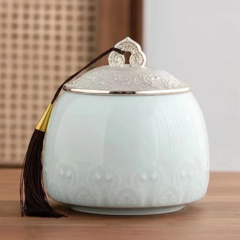Urn Funeral Ashes For Human Cremation Pet Ashes Holder Keepsake Memory Pal Ashes Ceramic Urns Casket For Dog Cat Bird