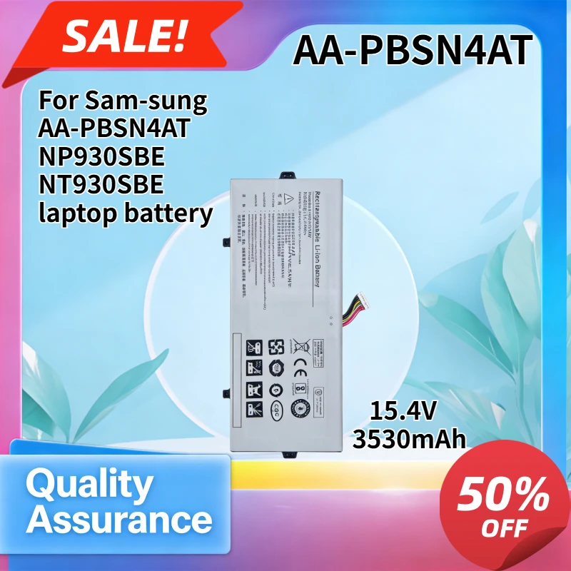 3530mAh High quality Compatible with Sam-sung AA-PBSN4AT NP930SBE NT930SBE laptop battery