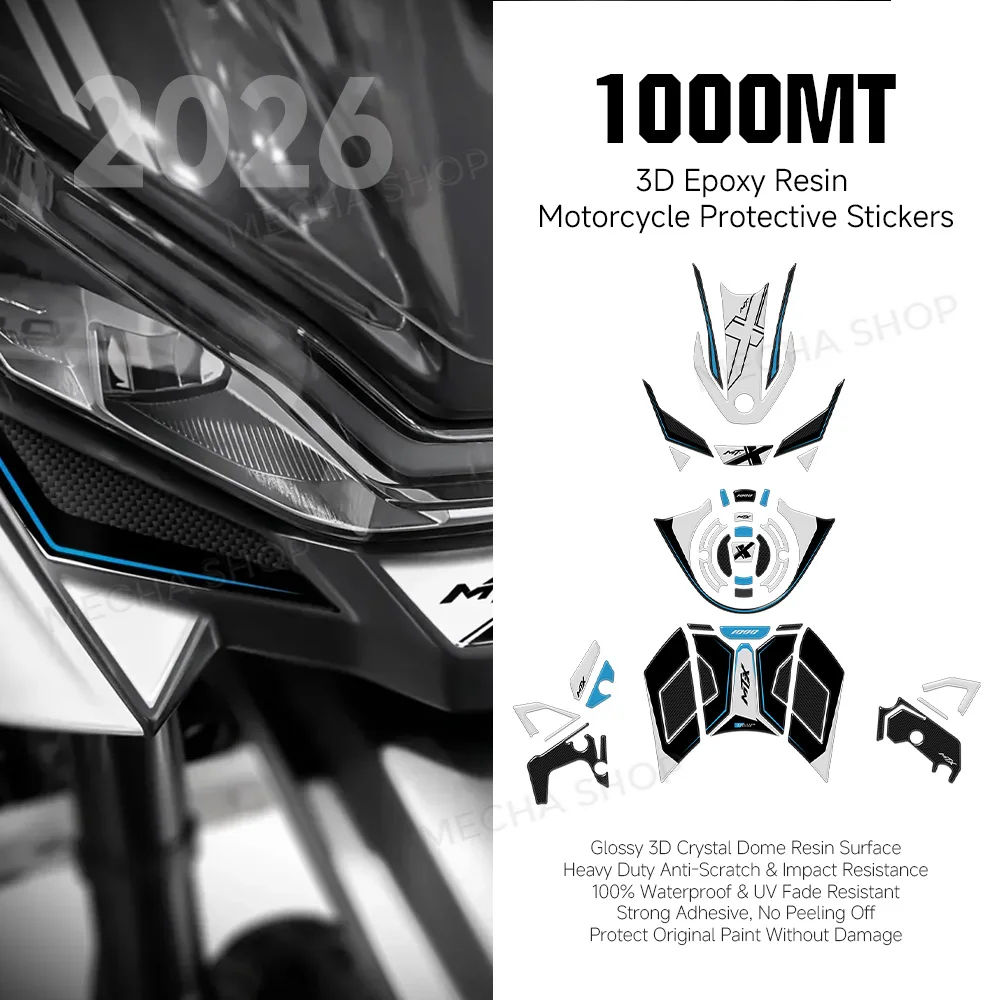 3D Resin Sticker Protection Complete Kit Motorcycle Accessories Tank Pad Sticker For CFMoto 1000MT-X 1000 MTX 2026