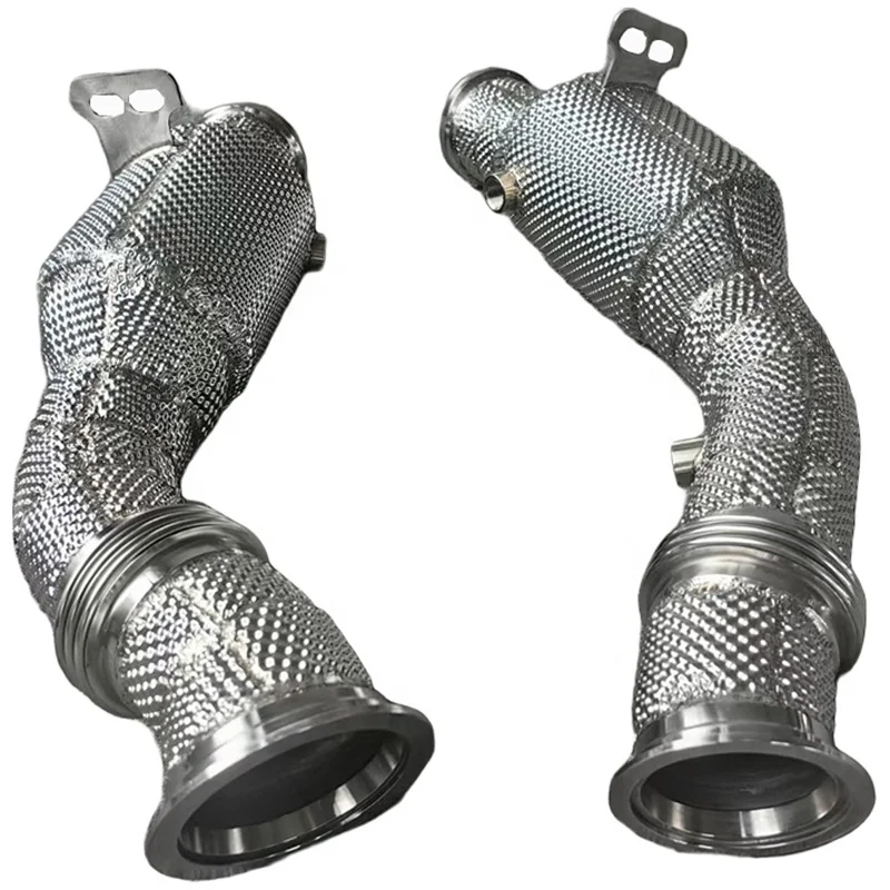 High quality Downpipe For Mercedes-Benz C43/E43/GLC43 AMG 2016-2022 Stainless Steel High flow catted downpipe Exhaust System