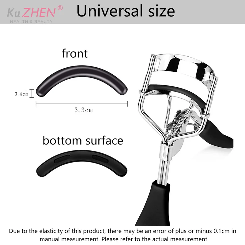 สีขนตา Curler เปลี่ยนยาง 30 ชิ้น/กล่องสีดําสีขาวสีฟ้า Elastic Eyelash Curler เปลี่ยนแถบยางอุปกรณ์เสริม