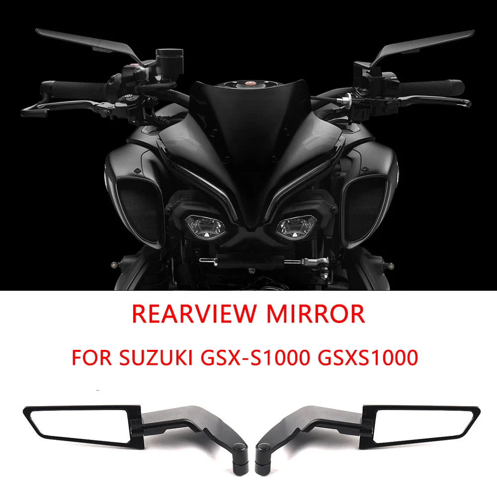 

For Suzuki GSX-S1000 GSXS1000 Accessories Stealth Motorcycle fixed Wind Wing Adjustable Rotating Rearview Mirror