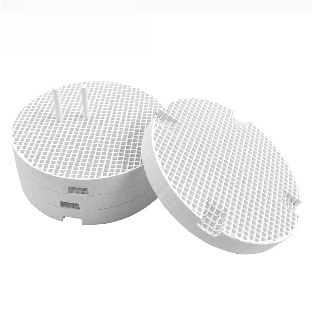 TOMENTY Dental Honeycomb Round Firing 4 Trays With 40 Zirconia Pins For Sintering Pan Rack Circle Plate Holder