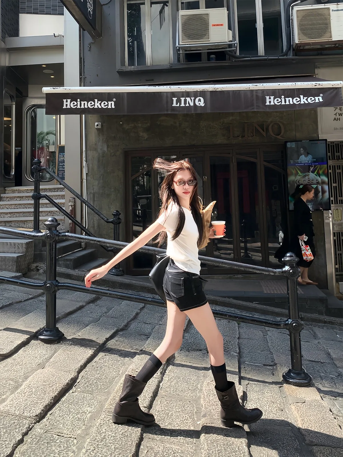 

Low Waist A-Line Denim Shorts Retro Style Supermodel Favored Non-Light Line Versatile Bodycon Cotton Blend Summer Casual Pants