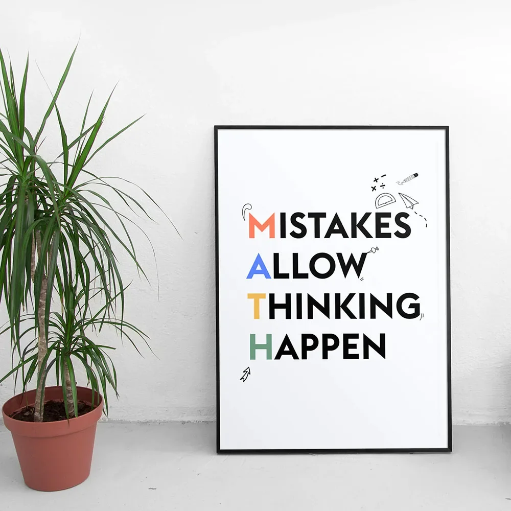 ملصق رياضي تعليمي مطبوع ، لوحة فنية على القماش ، ملصقات الرياضيات ، ديكور الفصل الدراسي ، هدية المعلمين #4