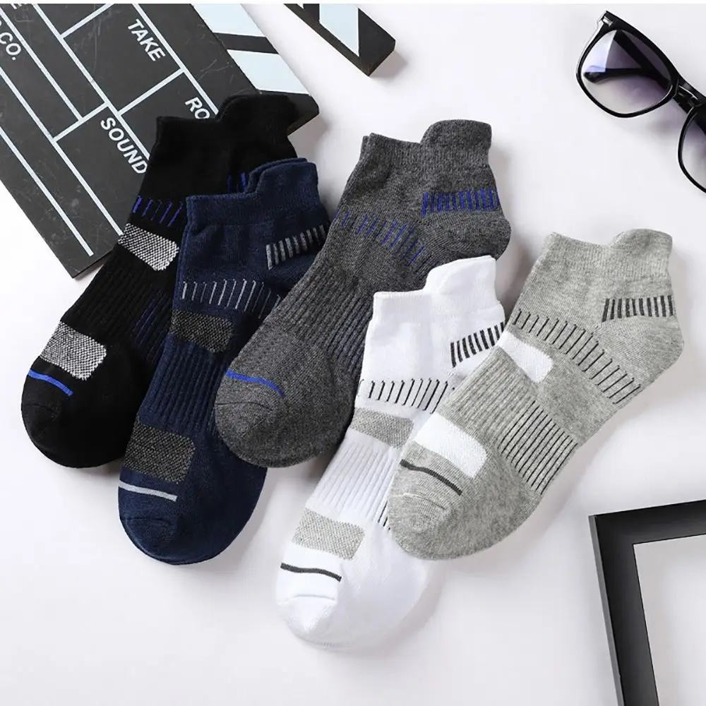 Basketball Thickened Running Socks Multiple Colors Cotton Thick Towel Bottom Socks Boat Ankle Socks Men Women