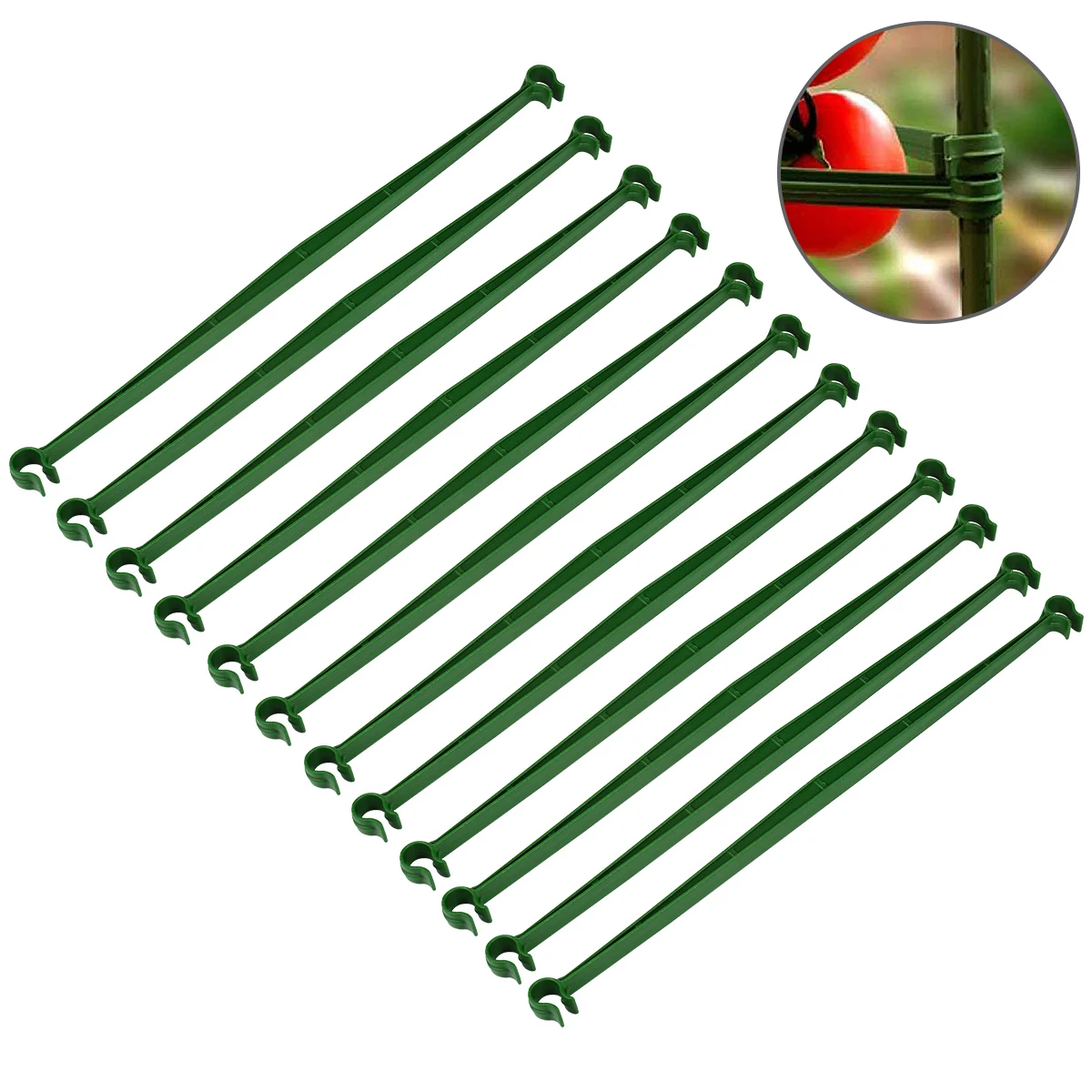 12pcs able Trellis Connectors Plant Stakes Brackets Connecting Rod Lightweight Reusable Stake For Tomatoes