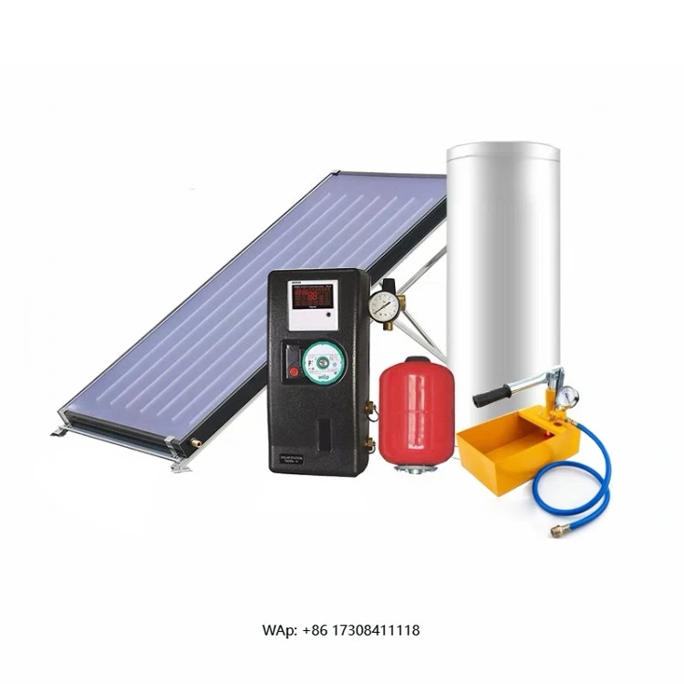 Flat Plate Solar Water Heater Balcony Split Pressurized Solar Panel Water Heater Collector Roof System for Shower