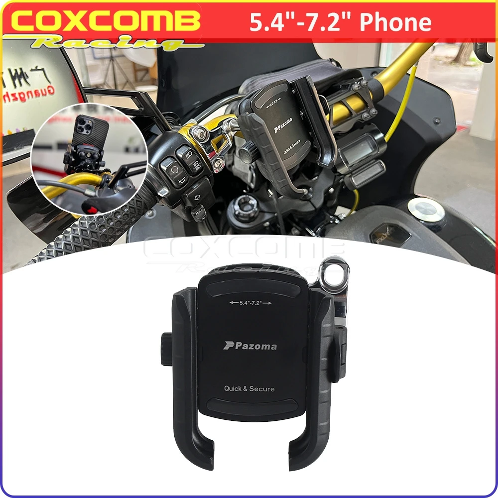 

For Harley V-Rod Sportster XL XR Dyna Softail Touring Trike FLHTCUTG Freewheeler Motorcycle Phone Handlebar Bracket Stand Clamp