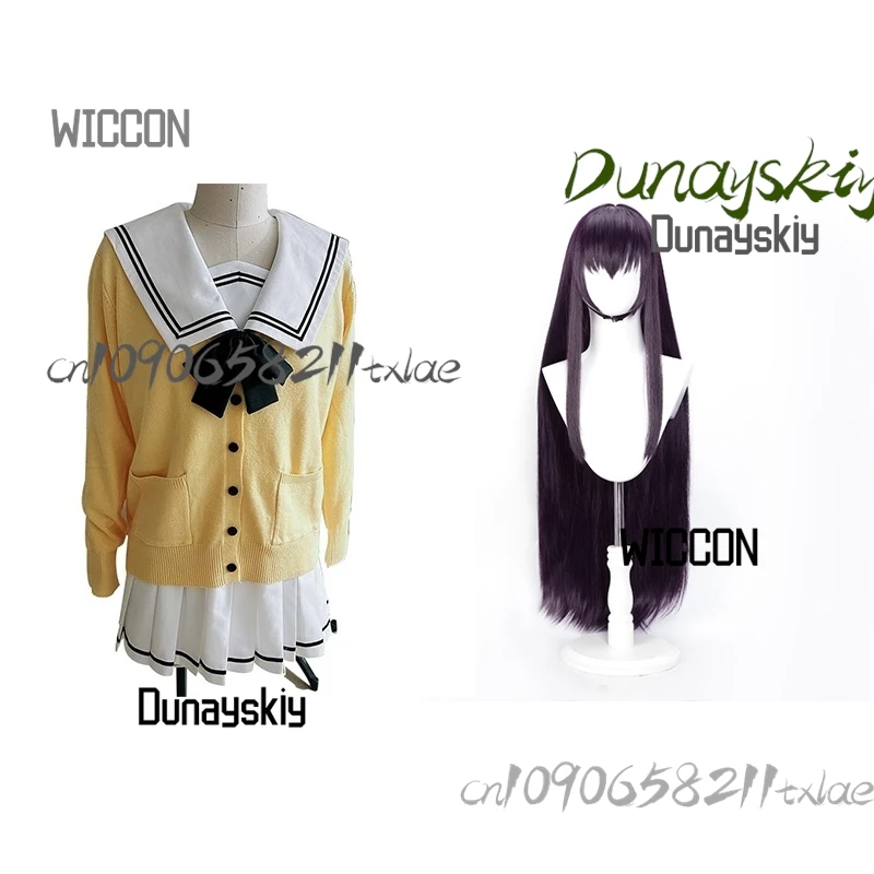 Yandere Dokii Cyberpunk MiSide Monika Sone Miyuki أزياء تنكرية ملحقات شعر مستعار JK زي مدرسي جيراي كي أزياء الهالوين التأثيرية