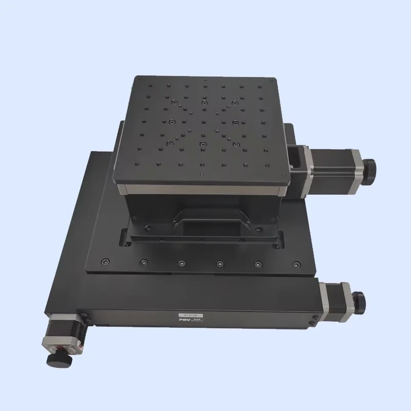XYZ electric three-dimensional displacement stage, double-axis slide stage, Z-axis lifting stage PT-XY100+PT-GD425