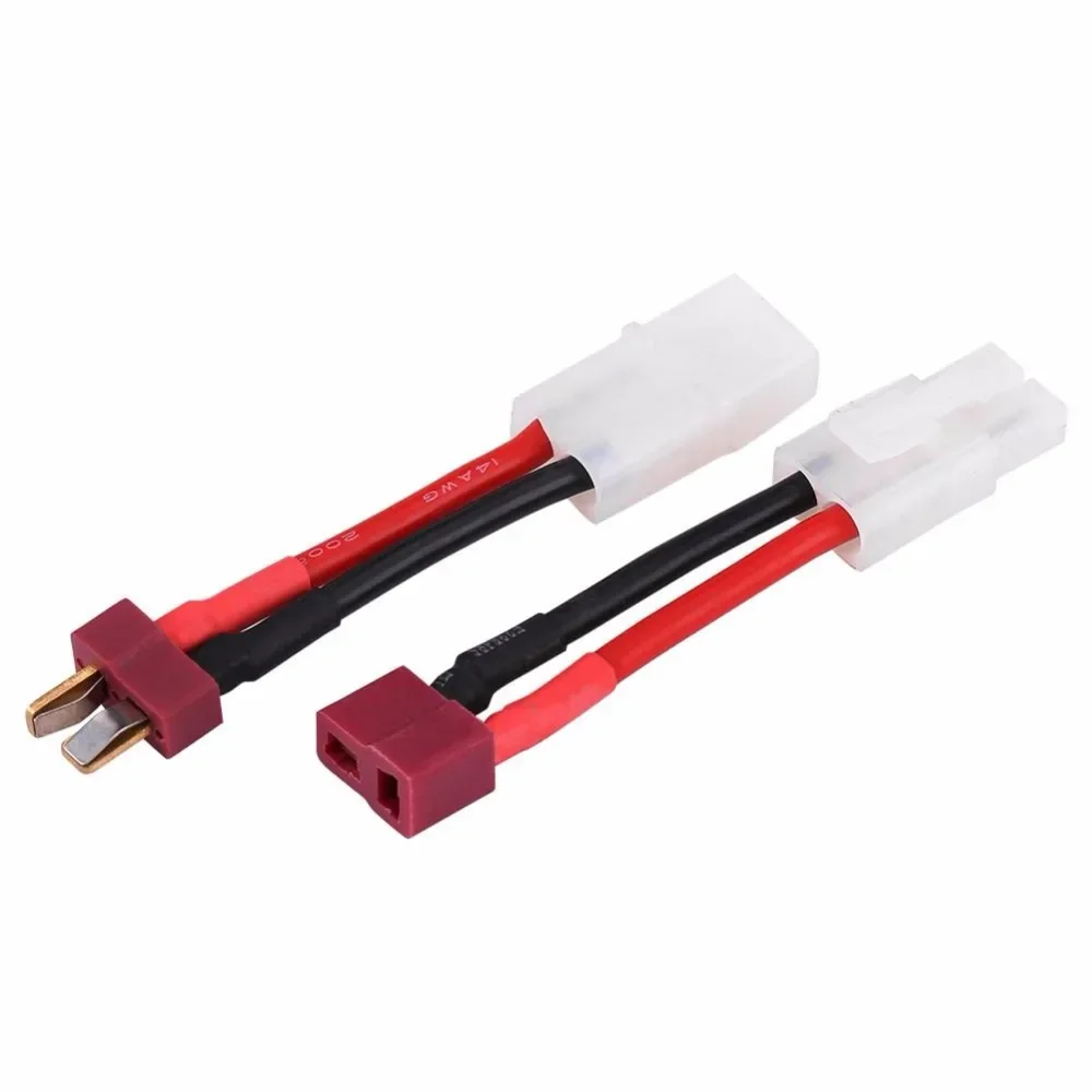 Adapter Female/Male Deans T Plug to Tamiya Connector Conversion Cable 16AWG Airsoft Gun Battery For RC Drone Car  Boat Battery