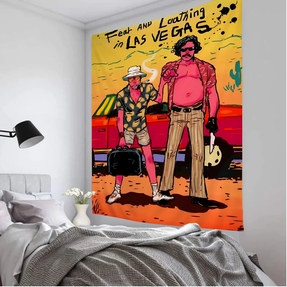 Movie Fear And Loathing In Las Vegas Hanging Bohemian Tapestry For Living Room Home Dorm Decor Japanese Tapestry