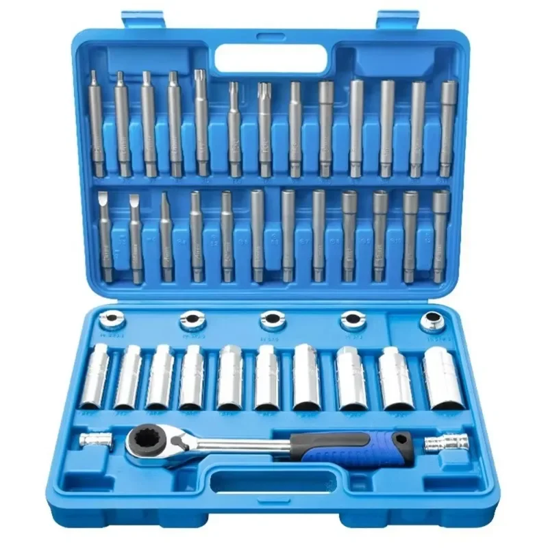 

43 Piece Set For Disassembling Screws On The Top Of Shock Absorber Tower,Special Tool For And Disassembling Absorbers,Sleeve