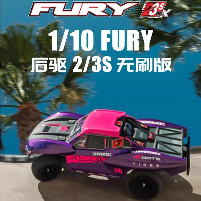 

ARRMA FURY rage двухколесный привод 1/10 пульт дистанционного управления электрический бесщеточный внедорожник короткая карта радиоуправляемая модель автомобиля
