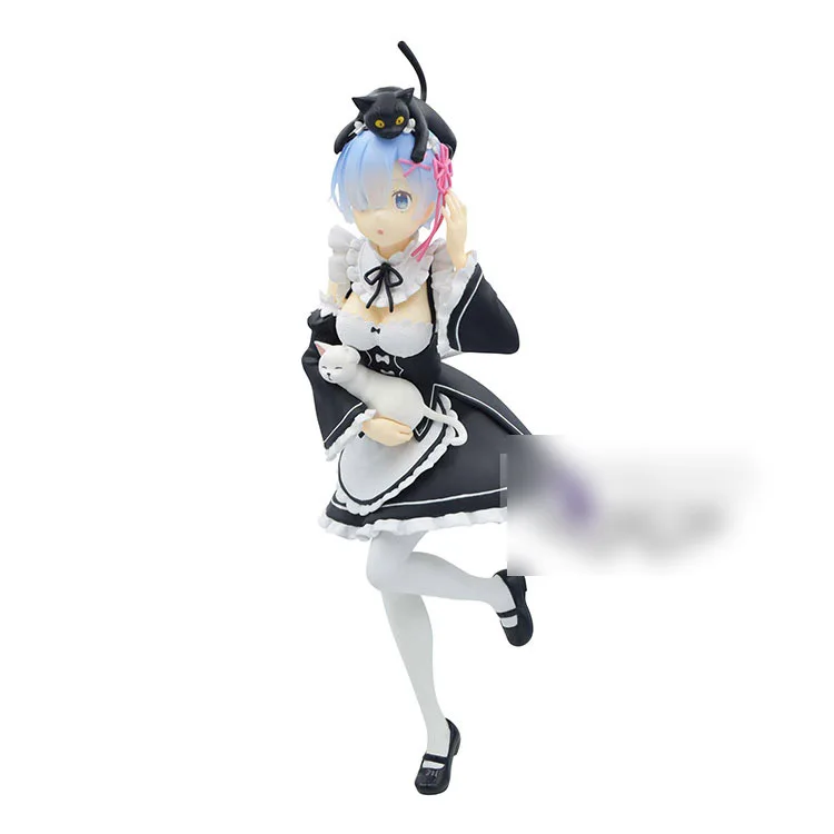 

No box 2021 Japanese original anime figure 22cm Rem Maid cat ver action figure