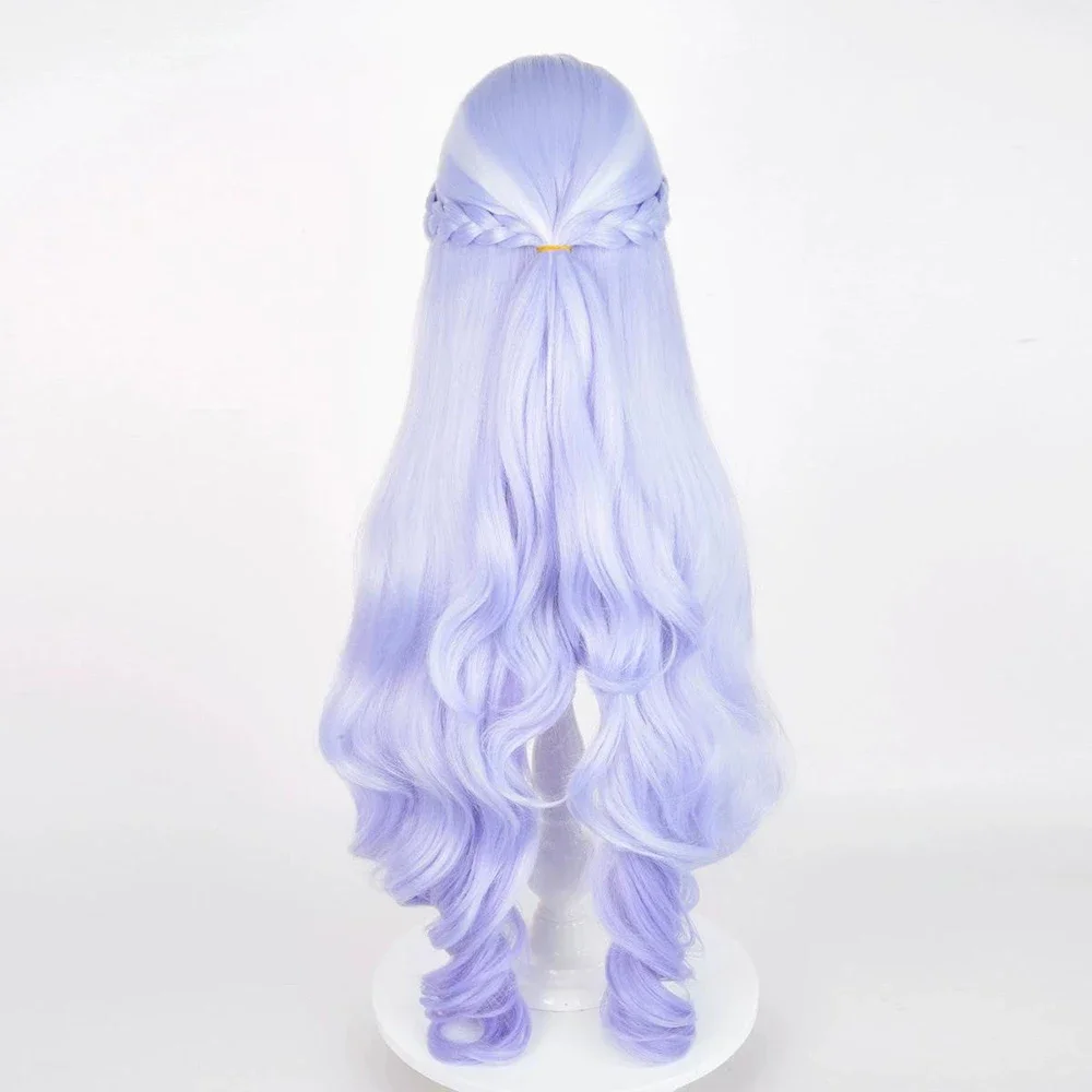 Anime Zenless Zone Zero Vivian Banshee 코스프레 가발 소녀 로리타 보라색 긴 곱슬 머리 내열성 합성 가발 할로윈