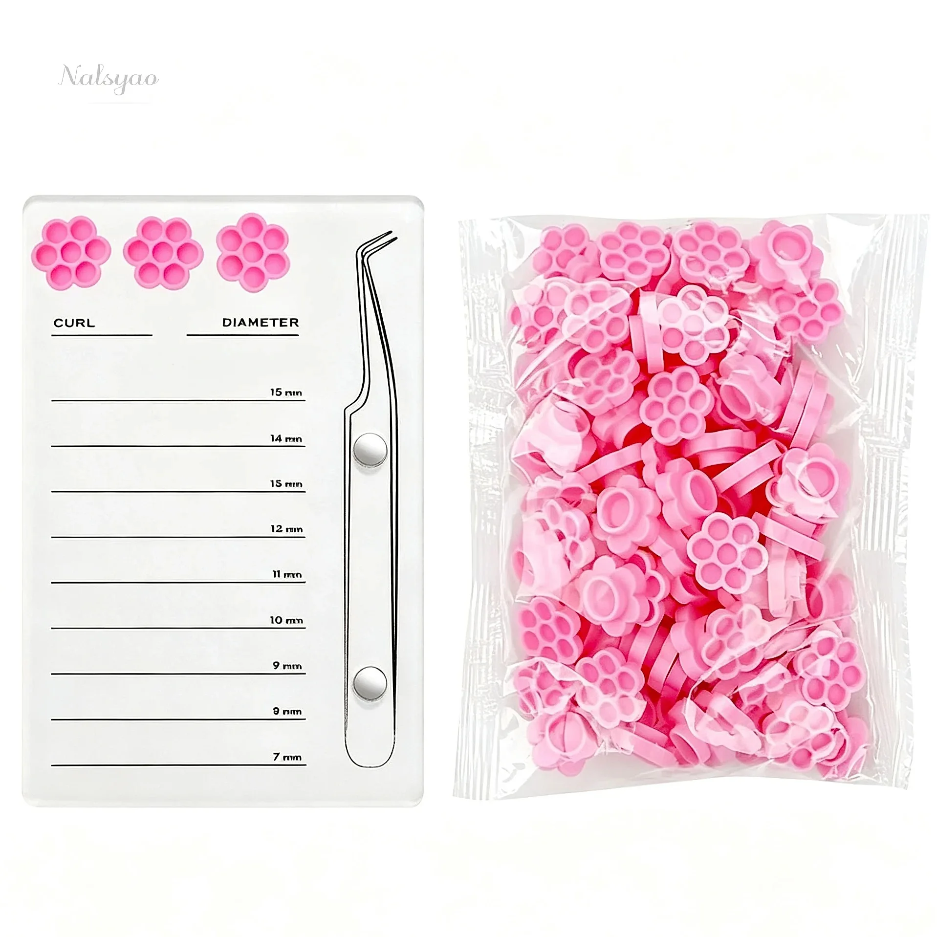 False Lashes Tray Display Board Acrylic Eyelash Holder Glue Pallet Cup Magnetic Suction Scale Plate Lash Extension Supplies
