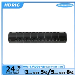 HDRIG Multifunctional Aluminum Alloy Cheese Rod Camera Rig Handle With Multi-Thread Hole For Camera Cage Photography Accessories