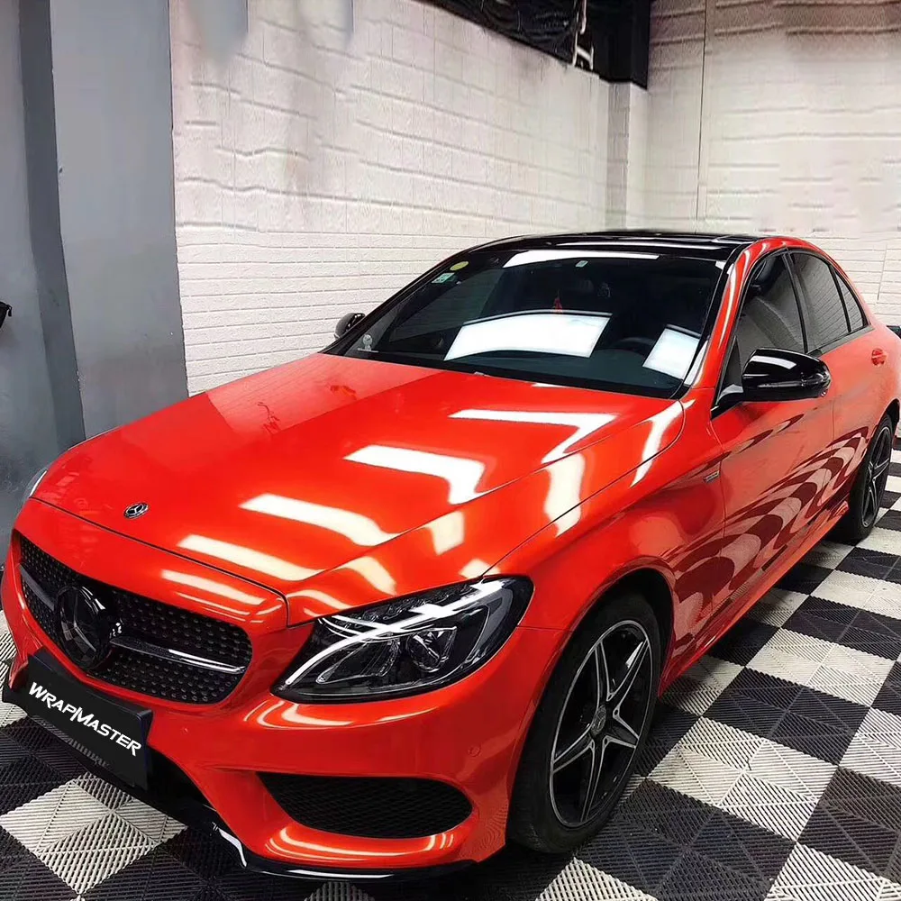 فيلم الفينيل الواقي الأحمر أين لشراء فيلم تغليف السيارة TPU