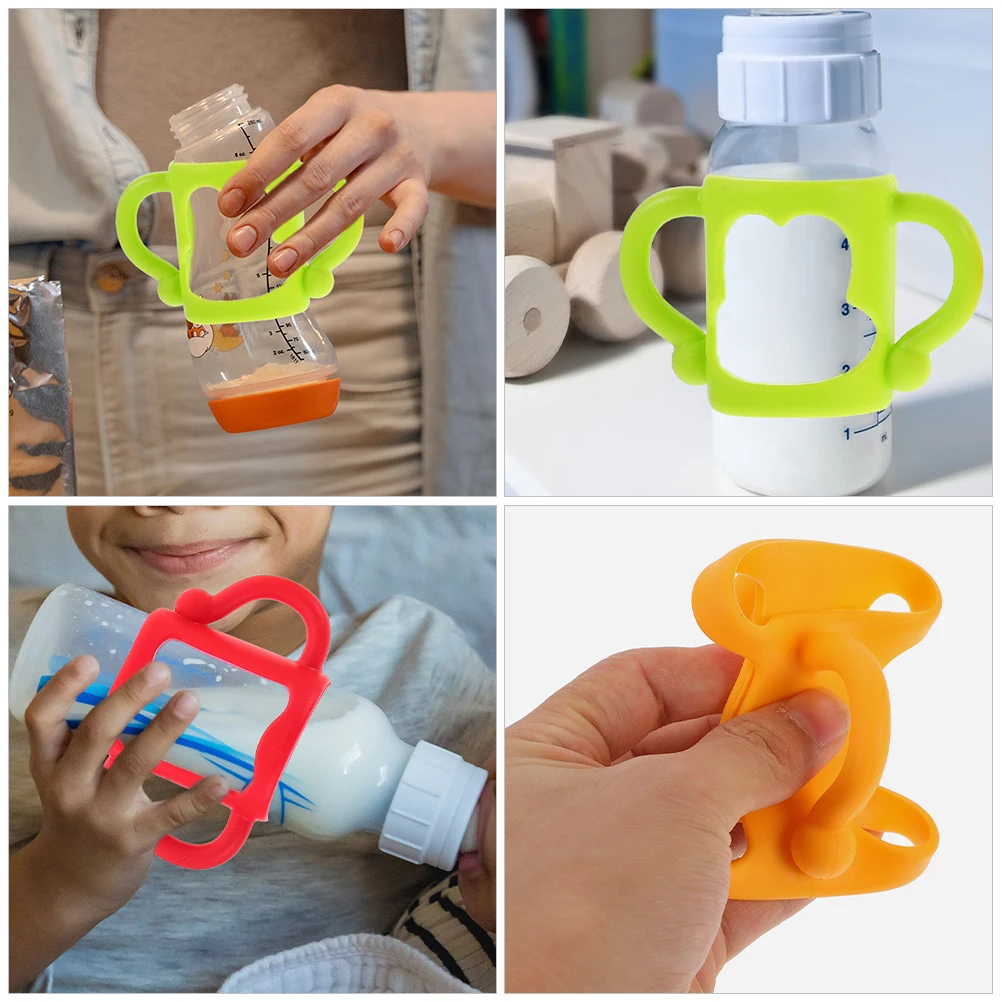

2pcs Silicone Baby Handles Lightweight Infant Nursing Grip For Feeding Toddler Milk Accessories Easy Install Detachable Soft