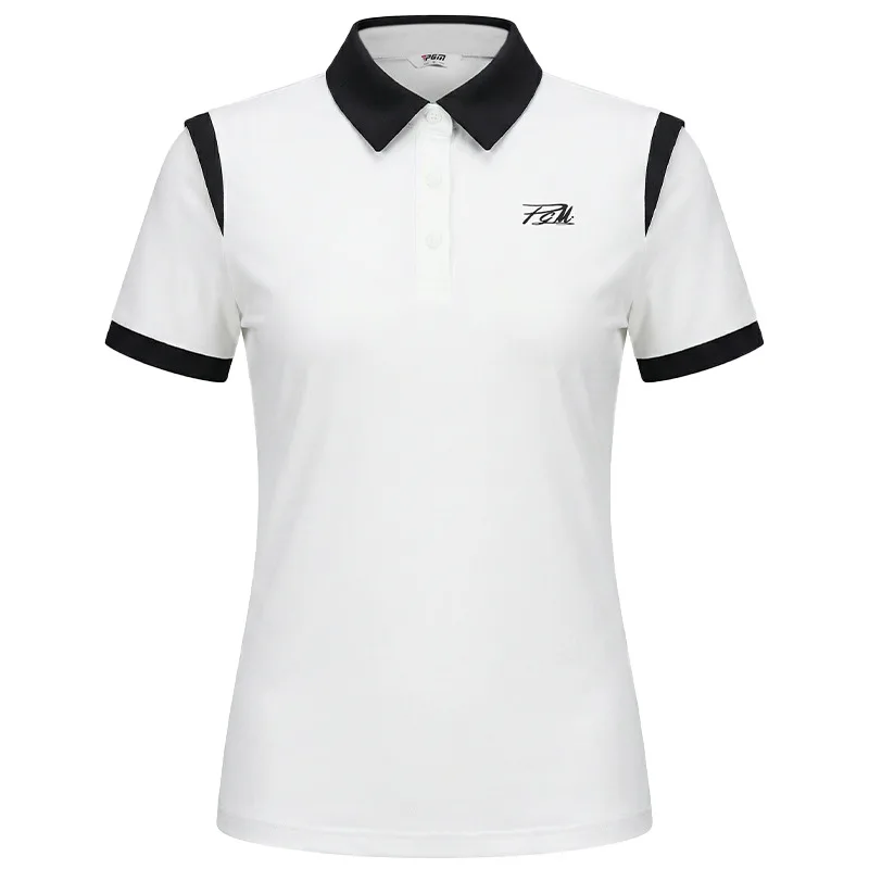 pgm-ゴルフ-レディース-春夏-半袖-tシャツ-ポロシャツ-スポーツ-トップス-衣類-yf886