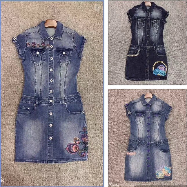 

Новое эластичное тонкое платье с круглым вырезом и испанским принтом для экспортного оригинального заказа