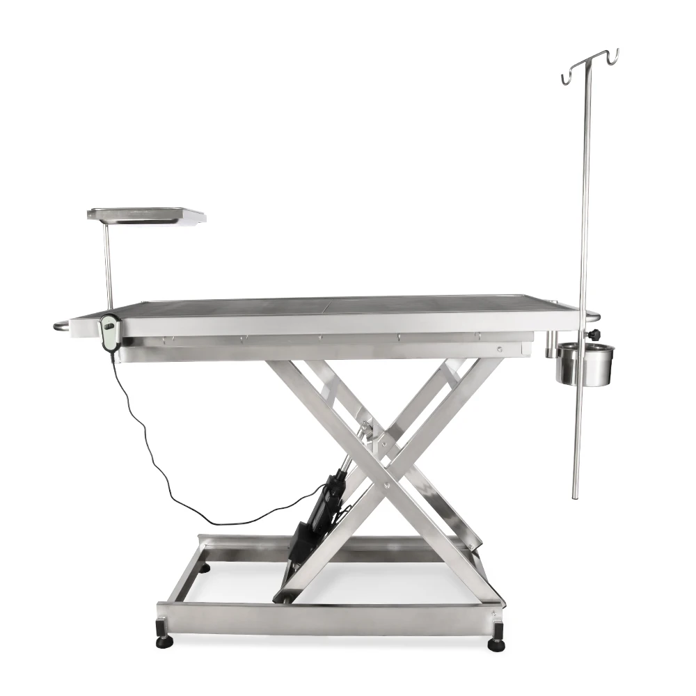 

Stainless Steel Animal Surgery Table Height-Adjustable Operating Dog Vet Grooming Table For Pet Care