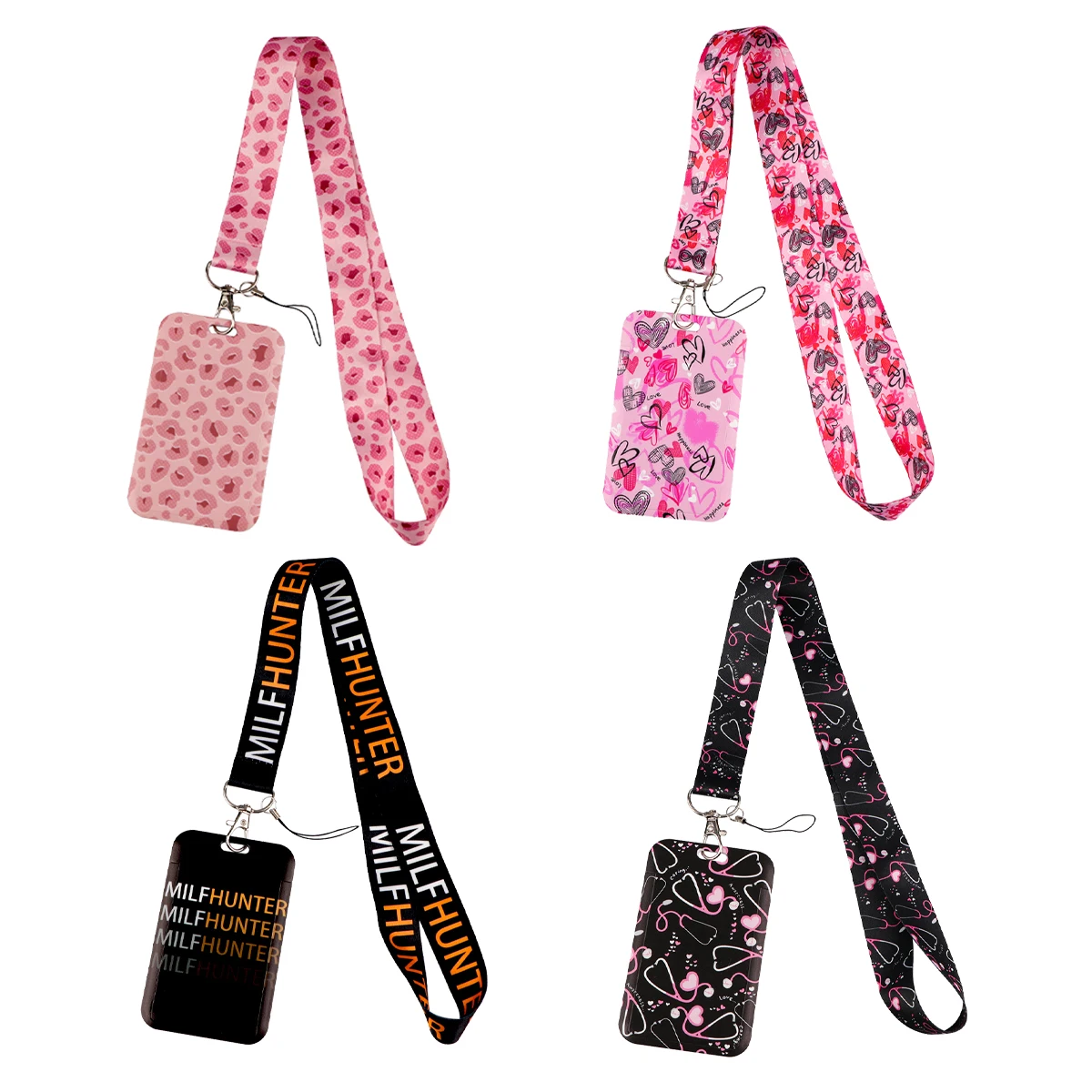 Beauty Quotations Lanyard Card Holder Neck Strap for key ID Card Phone Straps Badge Holder Hanging Rope Phone Accessories