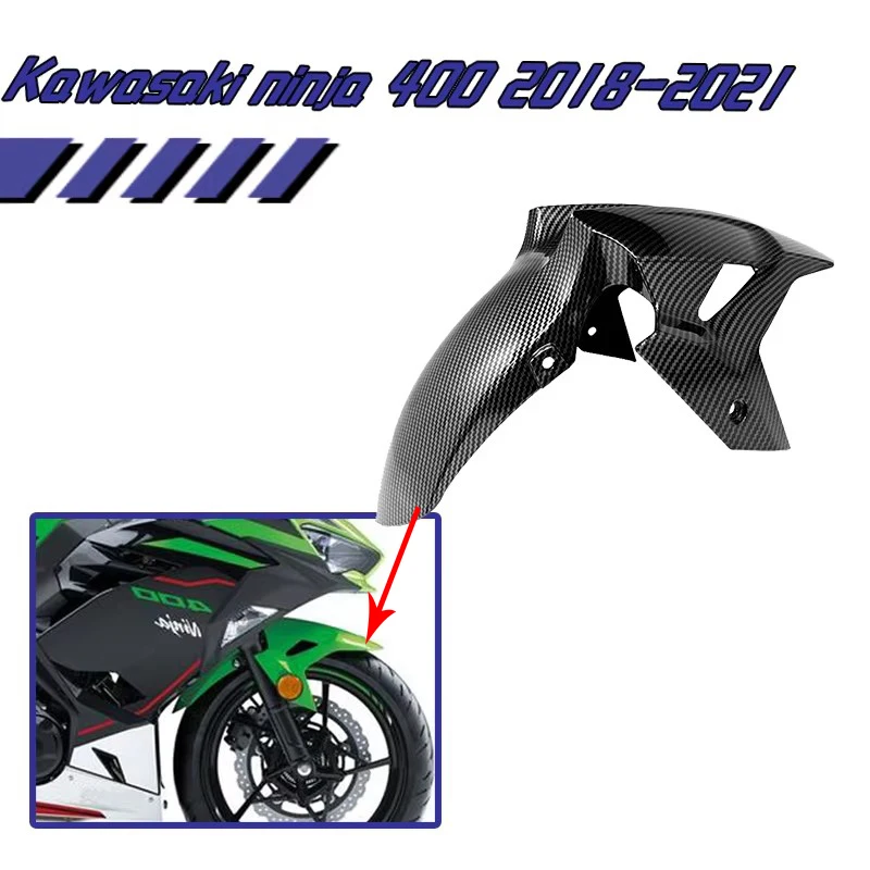 

ABS Front Fender Splash Mudguard Motorcycle Accessories For Kawasaki Ninja 400 Z400 2018 2019 2020 2021 2022 Front Fairing