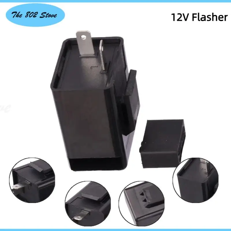 

Motorcycle LED Flasher Relay 12V Speed Adjustable 2 Pin LED Electronic Flasher Relay for Motorcycle Turn Signal Direct Replaceme