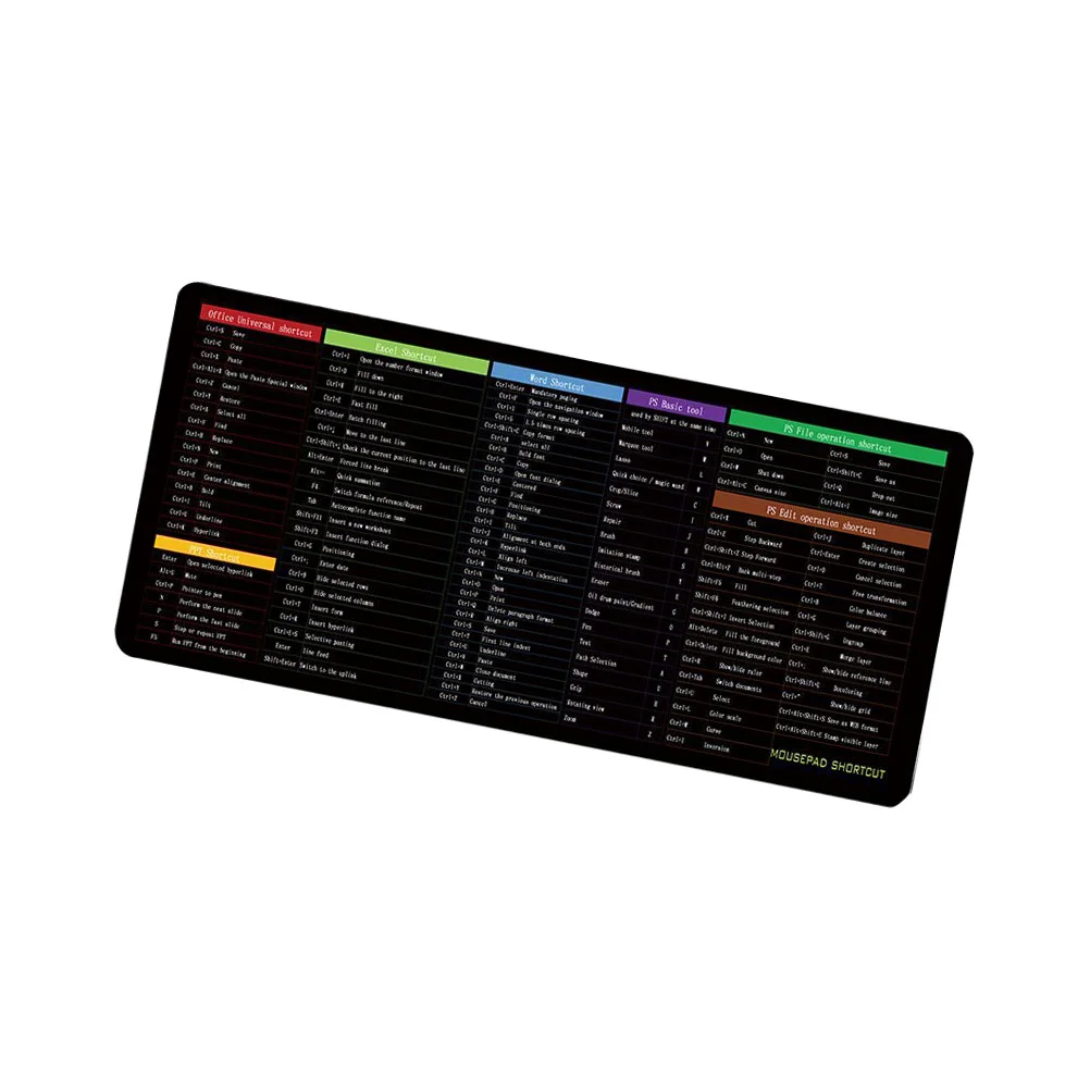 

Table Mat Office Mouse Pad Mats Mousemat Keyboard 80X30CM Cloth Rubber Nonslip Desk