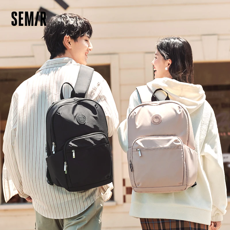 

Semir Backpack Men 2024 New Large Capacity Computer Bag Literary Couple Student Schoolbag Simple Business Backpack