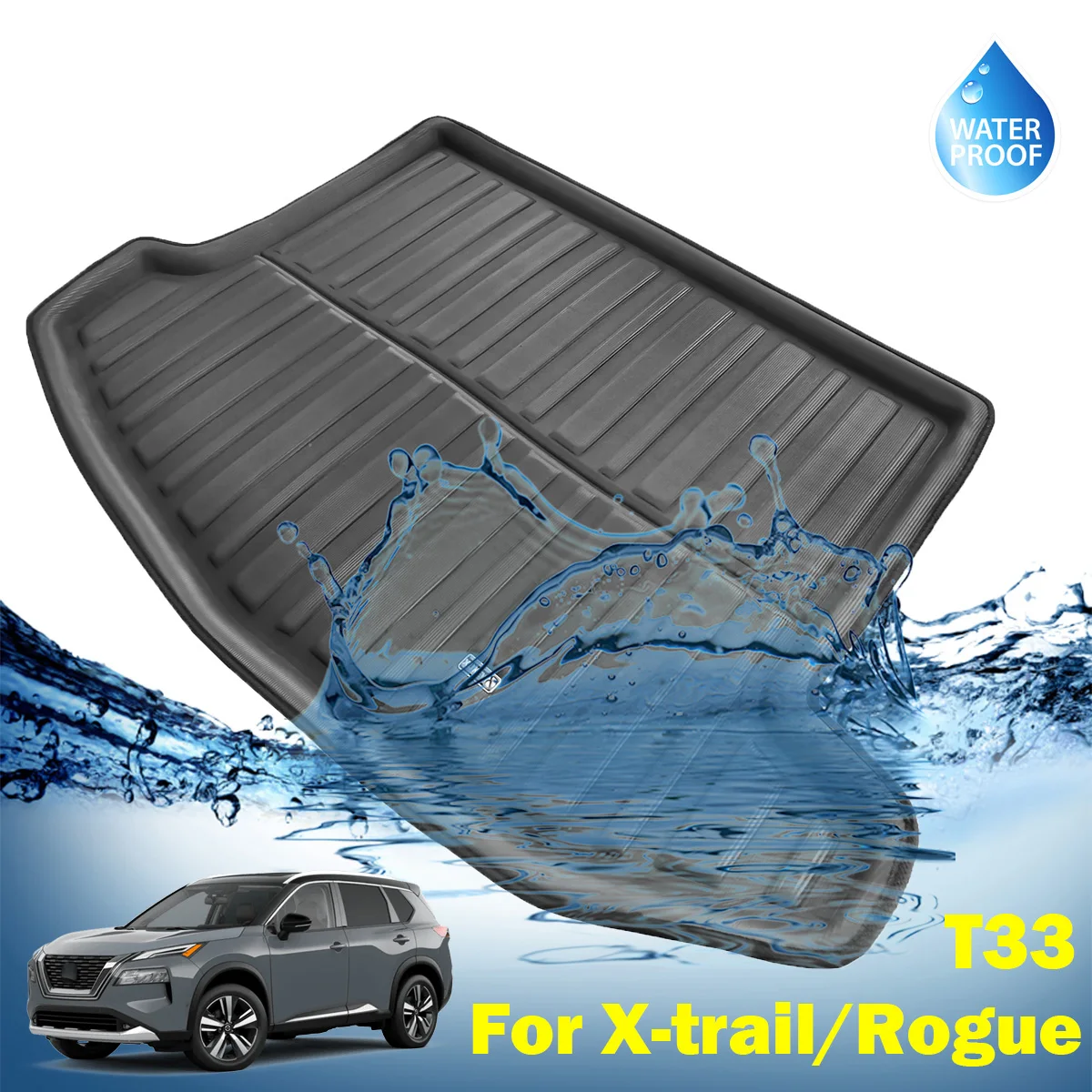 Tailored For Nissan X-Trail XTRAIL Rogue 2022 2023 T33 Car Boot Mat Liner Cargo Trunk Tray Carpet Heavy Duty Pad Accessories