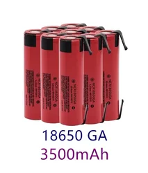 NCR18650 GA 20A Entladung 3,7 V 3500mAh 18650 Batterie Akku Für Spielzeug Taschenlampe Flache-top Lithium-batterie + DIY Nickel